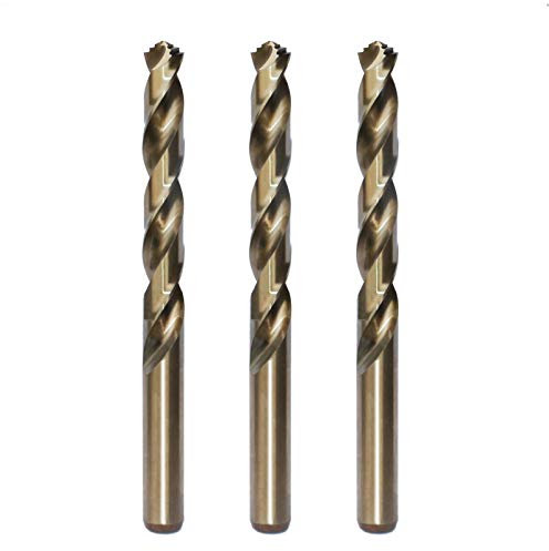 STROTON Metric M42 8% cobalto punte per trapano per acciaio inossidabile e metallo duro (8 mm x 3 pezzi)