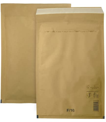 Netuno 10x sobres acolchados con burbujas de aire marrones DIN 16/F 240x350mm sobres de burbuja de aire autosellados reciclables resistentes al desgarro bolsa embalaje envíos postales tránsito ropas