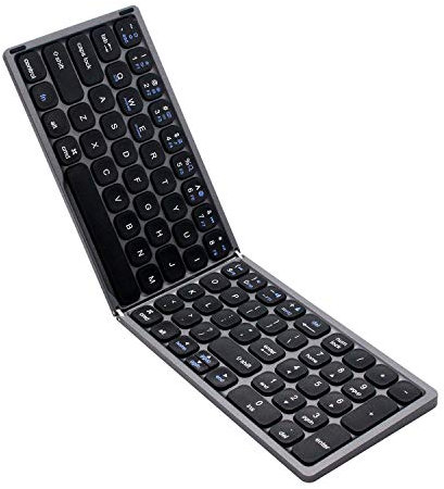 REOSO Pieghevole Tastiera Bluetooth con Numerica ricaricabile, Ultrasottile wireless BT Keyboard per tablet PC/iPad/Smart TV, Sistema Windows, iOS, Mac OS, Android