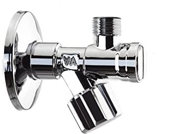 Kiamami Valentina - Rubinetto Sottolavabo con Filtro e Snodo | Attacchi 1/2 x 3/8 | Made in Italy | Manutenzione Facile | Articoli Idraulici