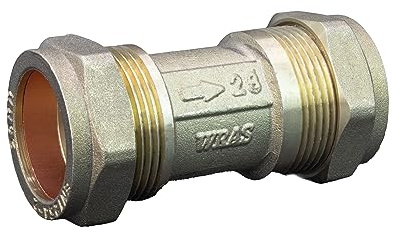 Kudos-Trading - 28 mm enkel backventil WRAS godkänd kompressionspassning backventil envägs isoleringsventil DZR (28 mm)