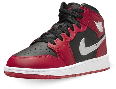 Nike Schuhe Air Jordan 1 Mid (GS) Code DQ8423-061, Rot Schwarz Weiß, 38.5 EU