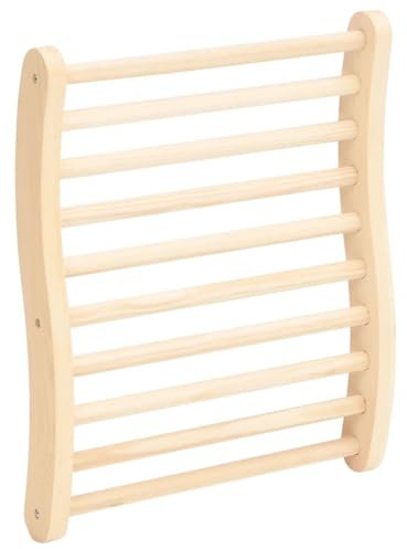 qohoio S-Shape Sauna Backrest Solid Wood Pine,Sauna Backrest Pillow Sauna Headrest Back Support Ergonomic Backrest Curved Cushion Wooden for Steam Room Sauna Barrel