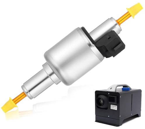 12V 22ML Ölpumpe Kraftstoffpumpe für Webasto Eberspacher 2KW 5KW 8KW, Diesel Heizungspumpe Dosierpumpe mit Ölpumpendeckel, Diesel Standheizung, Ersatzteil für Autoheizung