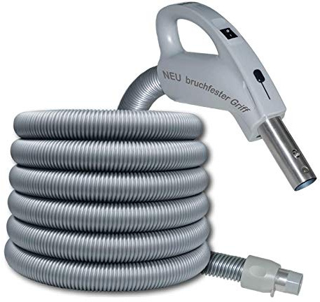 Genialvac Komfort Schlauch Ergonomic für Zentralstaubsauger, für die meisten Saugdosen verwendbar (Länge 9m)