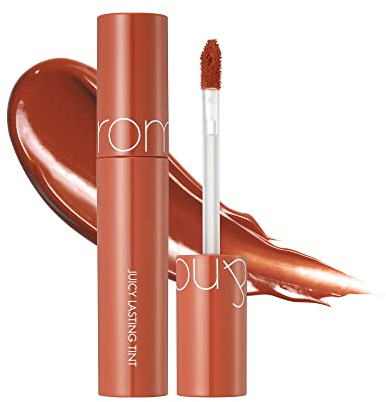 rom&nd Jugoso Tinte permanente 16 tonos | Color vivo|Acabado brillante| Duradero| hidratante| destacando| K-Belleza | 5.5 g / 0.2 oz #08 MARRÓN MANZANA