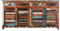invicta INTERIOR Einzigartiges Sideboard Jakarta 160cm bunt recyceltes Massivholz aus Fischerbooten Kommode Anrichte Holzkommode