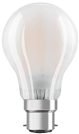 OSRAM Lámpara LED Star de filamento esmerilado, casquillo B22d, blanco frío (4000K), forma de bombilla, juego de recambio para bombillas convencionales de 40W, paquete de 1