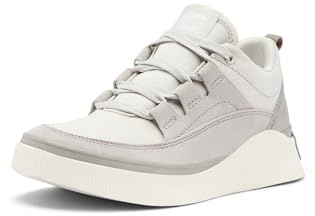 Sorel Women's Out N About 4 Low Sneaker Waterproof, Summer Waterproof Sneakers, Moonstone/Sea Salt, 6