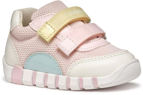 Geox - B IUPIDOO Girl A, Zapatillas Bebé - Mädchen, Lt Pink/Watersea,