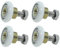 Bxian 4 Stück 20 mm Durchmesser Glasscheibe Schiebetür Schiebetür Rollenrolle Ersatzteil Duschtür Hardware Installationsset Geeignet für Dusche, Massageraum, Badewannen