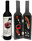 Wine Opener Set - 5 Pcs Wine Accessories Corkscrew Opener Kit Drip Ring Foil Cutter Wine Pourer and Stopper in Bottle Shaped Case - Perfect Party Gift for Wine Lovers (Black)
