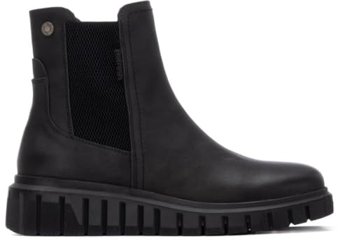 REFRESH - Botín Mujer Negro - Calzado Cómodo y Versátil - Moda casual - Modelo 17321102 (Talla 37)