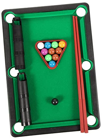 Yardwe 1 Satz Mini Billardtisch für Tischspielzeug für Drinnen Interaktives Billardspiel Fördert Hand Augen Koordination Perfektes für Familie Spaß