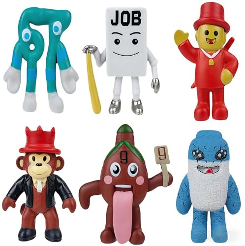 JOYTIX Set di 6 Figurine Brain Rot, 3D Tung Tung Tung Tung Sahur, Tralalero Tralala & BRR BRR Patapim.