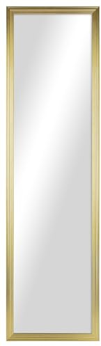 BKMJWSA 13x49 Gold Rectangle Large Wall Mirror for Bathroom or Living Room