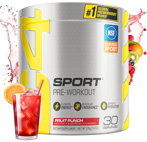 Cellucor C4 Sport Pre Workout Powder Fruit Punch - NSF Certified for Sport | 30 Servings, Packaging may vary.