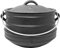 ToCis Big BBQ Feuertopf Beefalo | fertig eingebrannter Gusseisen Topf | Dutch Oven 6 Liter | südafikanischer Schmortopf Platpotjie #2 | Grilltopf inklusive Deckel | Raketenofen Outdoor ohne Füße