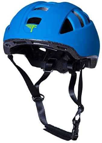 Flybar Kids Bike Helmet - Dual Certified Adjustable Dial, Skateboard Helmet, Roller Skating, Pogo, Electric Scooter, Snowboard, Youth and Toddler Helmet, Boys & Girls 3-14 (Blue,L)
