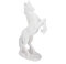Nicoone Figur Pferd,Pferd Harz Statue Moderne Skulptur Harz Statue geflochtenes Pferd mit Bedeutung des Erfolgs für Schreibtisch Dekor,Weiß