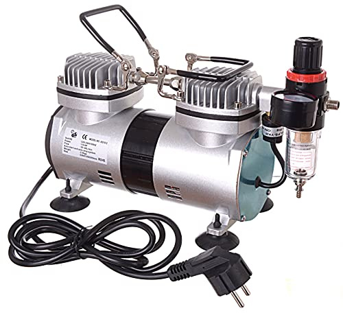 Compresseur d'air Double piston Airbrush Mini Pistolet de Pulvérisation