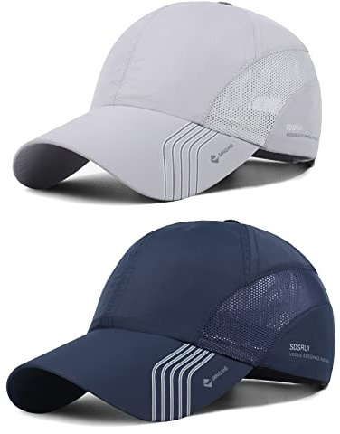 TAGVO Casquette de Baseball Homme, Cap Visière Longue Sports Unisexe Séchage Rapide Chapeaux de Soleil Lègére Respirant pour Pêche, Alpinisme,Trucker Cap Snapback Hat for Sport