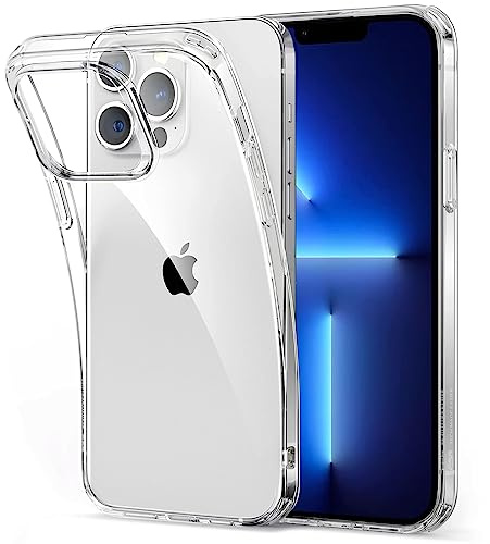 Oprimio Crystal Clear Case for iPhone 13 Pro Max [Silicone Case] [100% Transparent] [German Material] [Ultra Thin] Clear Phone Case for Apple iPhone 13 Pro Max