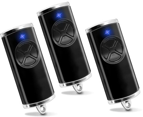 868MHz Fernbedienung Garagentor,Ersatz Garagentoröffner,4 Kanäle,Kompatibel mit HSE-4-868-BS,HSE2-868-BS,HS4-868-BS,HS1-868-BS,HSS4-868-BS,HSP4-868-BS Fernbedienung 3 Stücke