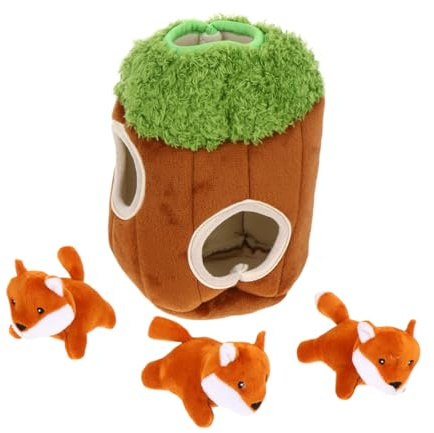 DOITOOL 4pièces Jouet pour Chien Peluche Interactive Cache-Cache Couineur Jouet Interactif