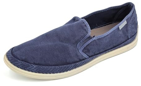 JOMIX Chaussures Homme sans Lacets en Toile Mocassins Slip on Légers Casual Espadrilles Été avec Élastiques Latéraux et Semelle Antidérapante Made in Espagne