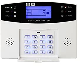 gsm Sistema de Alarma inalámbrico Alarma de ladrillo de Inicio Inteligente Pir Sensor de Humo con Botones de Funcionamiento de 105db Treble Siren(A)