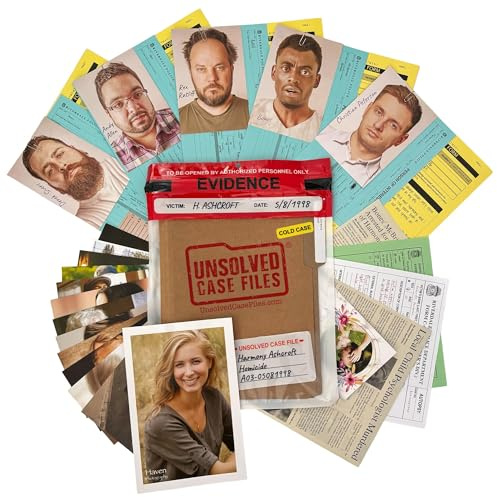 Unsolved Case Files | Ashcroft, Harmony - Cold Case Murder Mystery Game - Can You Solve The Crime? Who Killed Harmony? For Ages 14 and up
