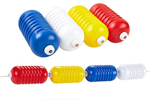 ZCBYBT Flotones de Cuerda de Piscina Comercial, líneas flotantes de Divisor de Seguridad de Extremo Profundo/Profundo, para Piscina/navegación,Spiral,2m