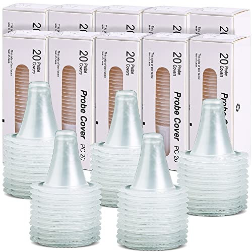 500X Ear Thermometer Probe Covers Lens Filters Refill Caps for All Braun Models, BPA Free and Disposable for Braun