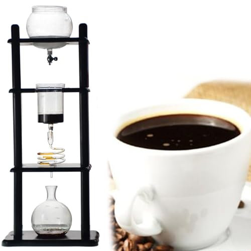 ExoticaBlend Iced Coffee Cold Brew Drip Tower-Kaffeemaschine für die Zubereitung köstlichen kalt extrahierten Kaffees zu Hause, in Cafés, Cafés und Büros