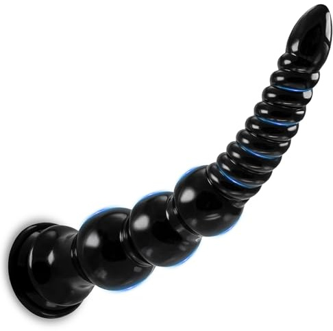 BDSMYOU Palline Anali Plug Anale Dildo Anale XXL Gigante,Sex Toys Plug Analesex Toy Buttplug,Dilatatore Ano per Donna Uomo,Toys Sessuali per Coppie (Nero)
