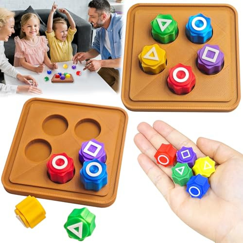 TZEKING Gonggi Korean Game,2 Sets Gonggi Game,Traditionelles Korean Gonggi Spiel,Koreanische Spiele Gonggi mit Basis,Stein Catching Spiel,Auge Koordination Training Spielzeug für Kinder Erwachsene