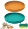ZMDMAH 2 Pcs Larges Gamelle Chat, Bol à Nourriture pour Chat en Silicone Plat de Qualité Alimentaire Facile à Nettoyer, Gamelles Plates Idéales pour Chiens Chats et Autres Petits Animaux de Compagnie