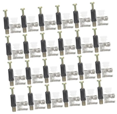 Veemoon Juegos De Conectores Para Muebles Herrajes De Conexión Para Muebles Tornillos De Leva Piezas Para Muebles Kit De Pasadores Sujetadores Herrajes Metálicos Para Muebles