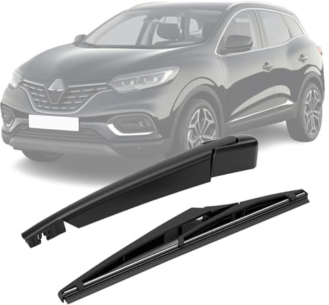 Braccio e Spazzola Tergilunotto Posteriore Compatibile con Renault Kadjar 2015-2022, Braccio Tergicristallo Posteriore Gomma, Kit Spazzole Tergicristallo Posteriore Impermeabile