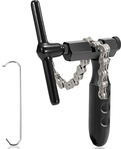 Yesaler Kettennieter Fahrrad Fahrradketten Reparatur Fahrradketten Nietwerkzeug für Entfernen und Anbringen von Fahrradketten Schwarz