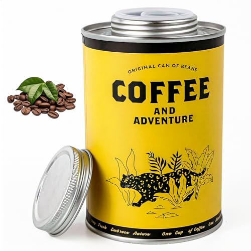 leyomgamz Barattolo Caffe Ermetico Nostalgia, barattolo Caffe Ermetico Contenitore per Caffè - barattolo per Caffè con Valvola Unidirezionale, Conservazione e Tenuta Stagna Contenitore per Caffè