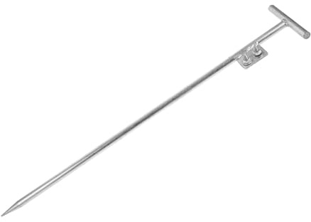 Hemobllo de Tierra Galvanizada para Cerca Eléctrica Varilla de Puesta Tierra Resistente para Jardín Exterior Pin Metálico Compatible con Vallas y Animales Fácil Instalación y Uso