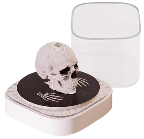 Totenkopf-3D-Kalender – 2026 Wochennotizblock zum Abreißen für Schreibtisch oder Nachttisch, perfekt für Büros, Klassenzimmer, College, Studenten, Lehrer, Halloween-Dekoration, Schule