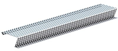 SAREI Haus- und Dachtechnik 4005454 Laubschutz Dachrinne, Alu-Natur, Richtgröße 80