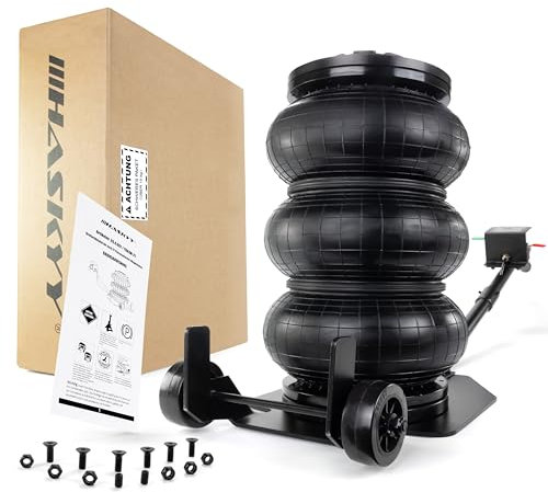 3T cric pneumatico 150 – 400 mm I 3 suoni – Pneumatic-Air-Jack I Sollevatore a pressione aria