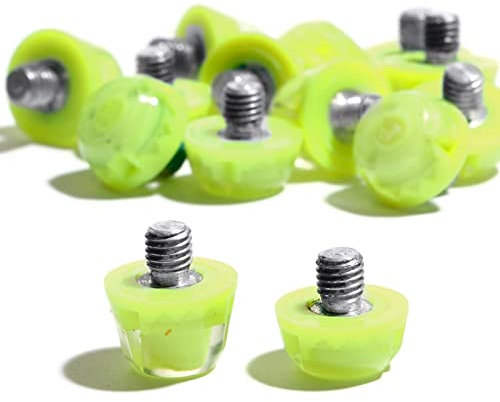 Gummistollen für Fußballschuhe - 14 Fußballstollen Standardgewinde-TPU Studs (Fluoreszierendes Gelb)