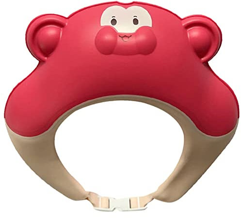 Baby sicherer Shampoo Cap,Duschhaube Kinder Badekappe Baby Verstellbare Cartoon Tiere Haare Waschen Kinderschutz Schild Shampoo Schutz Baby-Visier für Augenschutz , Ohren und Gesicht,Babypflege