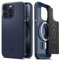 Spigen Hülle für iPhone 15 Pro Mag Armor MagFit Kompatibel mit MagSafe -Navy Blue