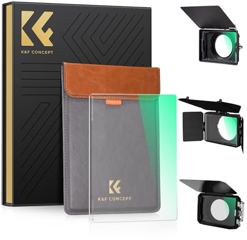 K&F CONCEPT 4'' x 5.65'' Square Black Diffusion 1/4 Effect Filter Cinema Mist Diffuison Filter Compatible with Tilta, SmallRig Matte Box Ultra-Slim Optical Glass with 28-Multi Coatings